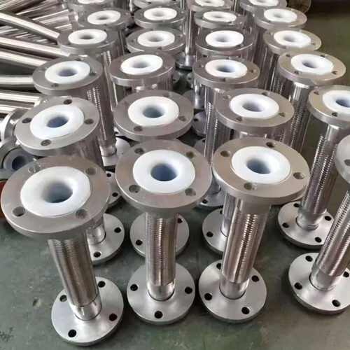 304  316 PTFE-gevoerde roestvrijstalen slang (flensuitvoering) - S...